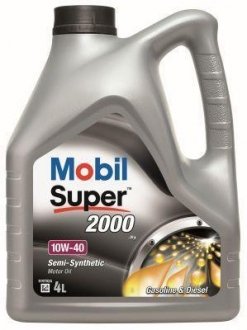 Моторна олива SUPER 2000 / 10W40 / 4л. / MOBIL 150018