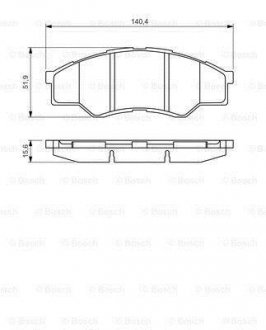 Гальмівні колодки дискові ROBERT BOSCH 0986494425 (фото 1)