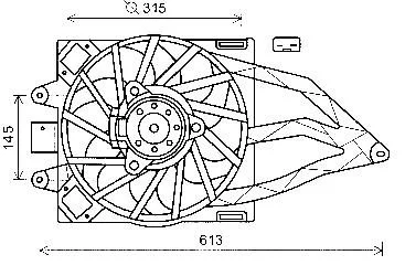 Вентилятор FIAT PANDA (2004) 1.2 STARLINE FT7565