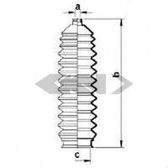 Пильовик рульового механізма GKN SPIDAN 83900
