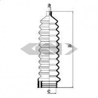 Пильовик рульового механізма GKN SPIDAN 83645