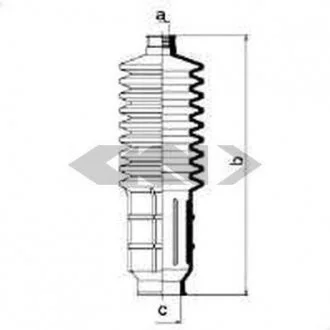 Пильовик рульового механізма GKN SPIDAN 83556