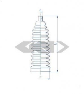 Пильовик рульового механізма GKN SPIDAN 84129