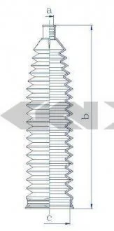 Пильовик рульового механізма GKN SPIDAN 84218