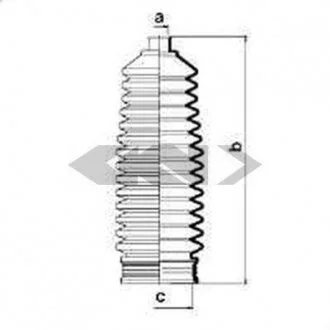 Пильовик рульового механізма GKN SPIDAN 83743