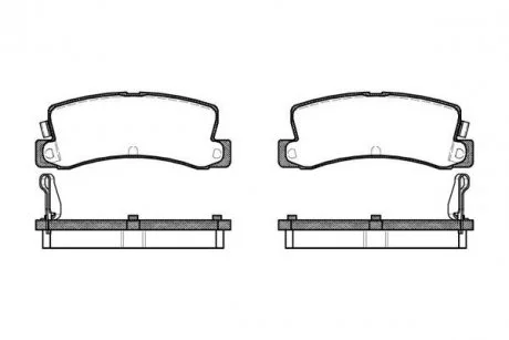 Гальмівні колодки дискові ROADHOUSE 2214.04