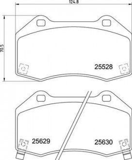 Гальмівні колодки дискові BREMBO P59 094