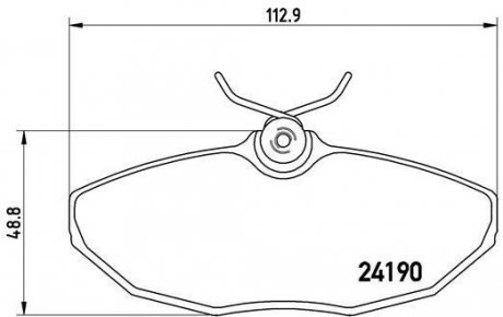 Гальмівні колодки дискові BREMBO P36 015 (фото 1)