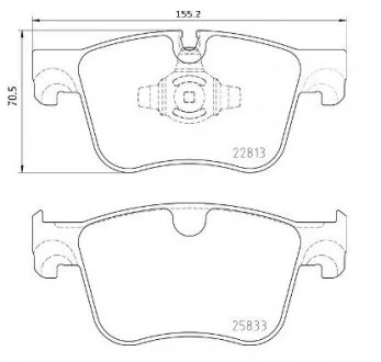 Гальмівні колодки дискові BREMBO P61 135