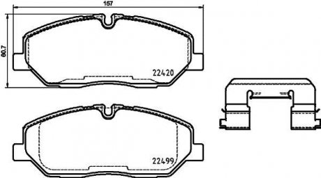 Гальмівні колодки дискові BREMBO P30 084