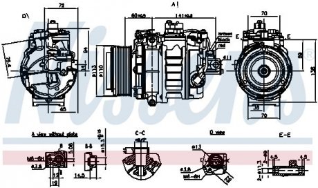 Компресор кондиціонера NISSENS 890060