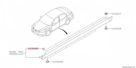 Кліпса SUBARU 909130088