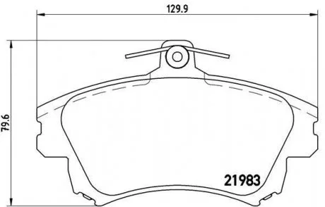 Гальмівні колодки дискові BREMBO P54 036