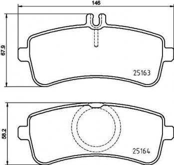 Гальмівні колодки дискові BREMBO P50 132