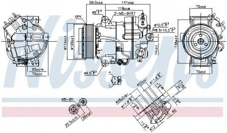 Компресор OPEL ASTRA J (09-) 2.0 CDTi NISSENS 890267