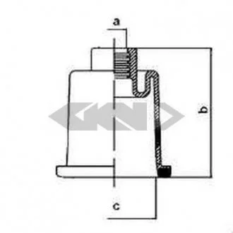 Пильовик рульового механізма GKN SPIDAN 83922