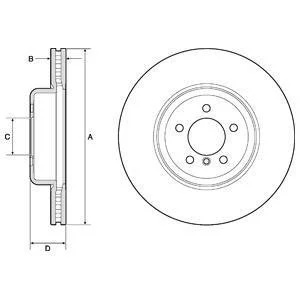 Гальмівний диск Delphi BG9158C