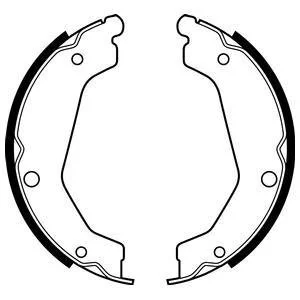 Гальмівні колодки, барабанні Delphi LS2085