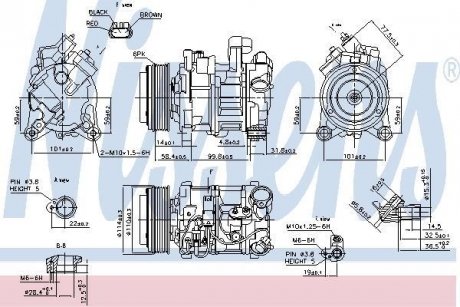 Компресор BMW X5 F15 (13-) X5 25dX NISSENS 89585