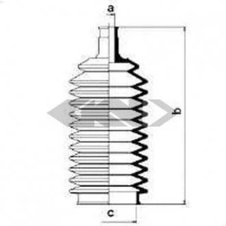 Пильовик рульового механізма GKN (Spidan) SPIDAN 83806