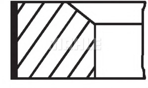Комплект кілець на поршень MAHLE MAHLE / KNECHT 02814N2 (фото 1)