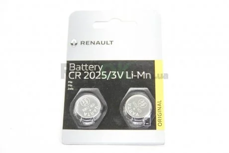 Батарейка CR 2025 (2шт.) RENAULT 7711222117