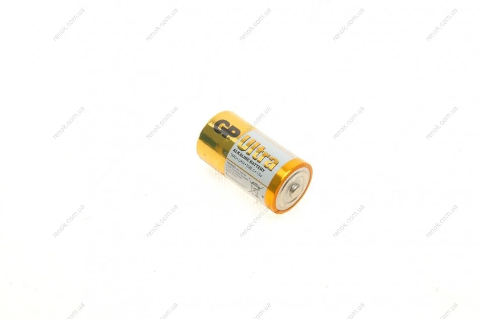Батарейка ULTRA ALKALINE 1.5V 14AU-U2, LR14,C блiстер GP 4891199034473 (фото 1)