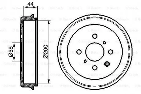 Гальмівний барабан ROBERT BOSCH 0986477148
