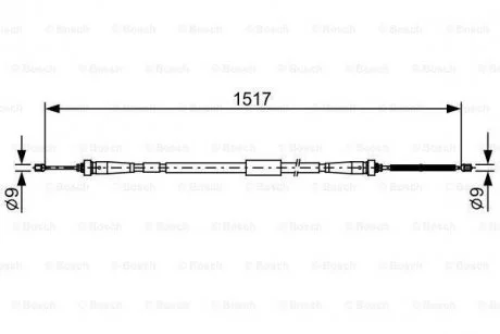 Гальмівний трос BOSCH 1987482639