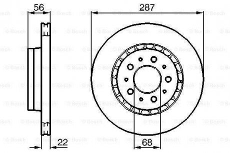 Гальмівний диск ROBERT BOSCH 0986478388