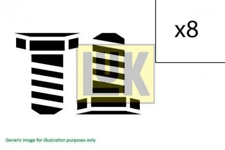 Маховик, монтажний комплект LUK LuK 411023410