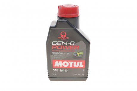 Олива для 4-х тактних двигунів мінеральна /Gen-D Power 15W40 1L/111238 MOTUL 835201