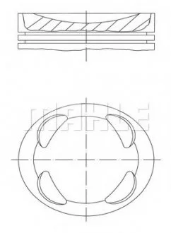 Поршень MAHLE MAHLE / KNECHT 081PI00104001