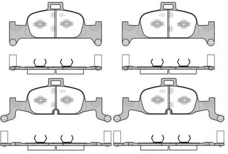 Колодки гальмівні диск. перед. (Remsa) Audi A4 A5 16> / Q5 17> (P17913.00) WOKING P1791300