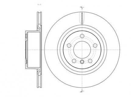 Диск тормозной задний (кратно 2) (Remsa) BMW X3F25 10>17 WOKING D6145510