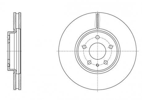 Диск тормозной передний (кратно 2) (Remsa) Ford Mondeo V 1.0 1.5 2.0EcoBoo WOKING D6160510