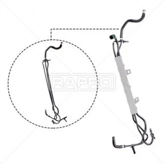 Паливна трубка Doblo 1.3 D Multijet 05- (Фільтр-насос) 11709 Rapro R11709