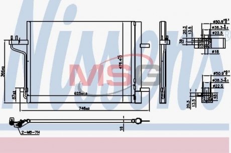 Конденсер FORD KUGA (CBS) (13-) 2.5 i 16V NISSENS 940767