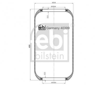 Пневмоподушка FEBI FEBI BILSTEIN 40399