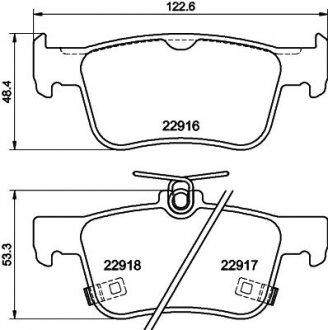 Колодкитормозныедисковые залние Honda Accord X (17-) Nisshinbo NP8061