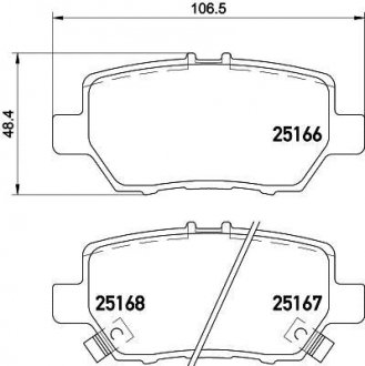 Гальмівні колодки дискові BREMBO P28 078