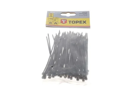 Хомути 2.5 x 100 мм, 100 шт. чорний TOPEX Topex 44E970