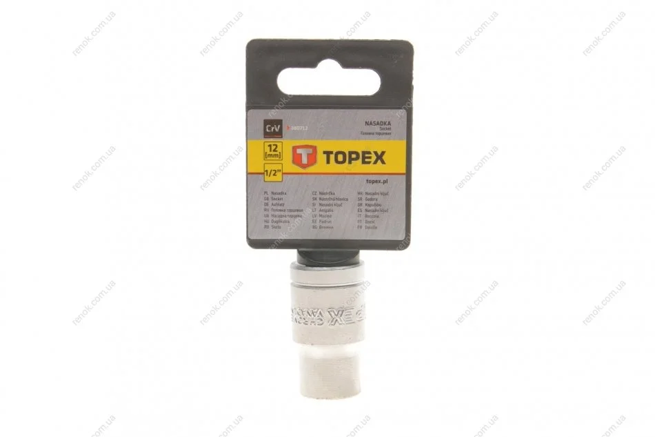 Головка змінна 6-гранна 1/2", 12 мм TOPEX Topex 38D712 (фото 1)