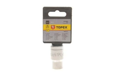 Головка змінна 6-гранна 1/2", 12 мм TOPEX Topex 38D712