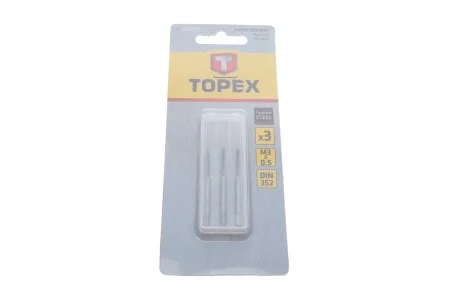 Мітчики M3, набір 3 шт. TOPEX Topex 14A203