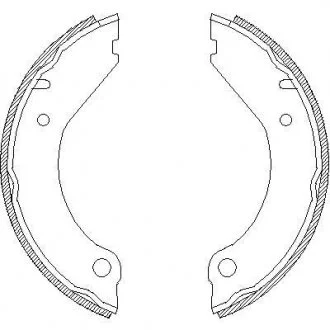VOLVO Колодки гальмівні барабанні 240-265,740-780,940-960 REMSA 4399.00