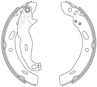 FORD Колодки гальмівні барабанні задн. 200*32 Fiesta 08-. REMSA 4278.00 (фото 1)