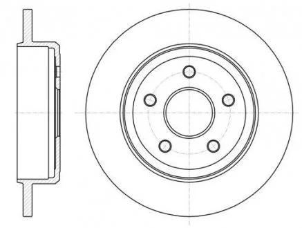 JEEP диск гальмівний Grand Cherokee 3.0 CRD 06- REMSA 61211.00