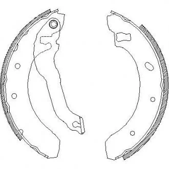 FORD Колодки гальмівні барабанні Escort 91- REMSA 4395.00