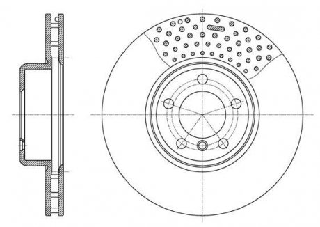 BMW Диск гальмівний передній 1/F21, 2/F23 REMSA 61594.10